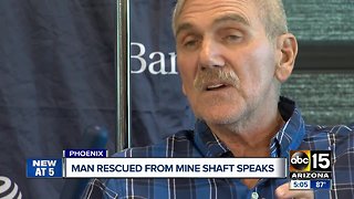 Man rescued from Arizona mine shaft speaks about experience