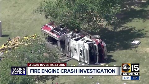 Investigation into deadly crash involving a Phoenix firetruck