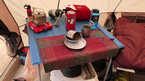 Winter Camping: Cabela's Big Horn III 4 Season Tent Set Up and Interior Tour