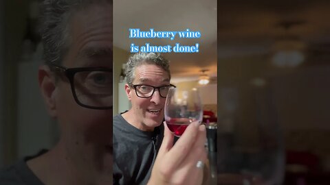 #blueberry #wine is almost done! Bottling in a week!! #shorts