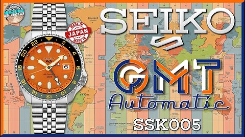 Best Looking GMT! | Seiko 5 GMT Automatic Mikan Orange SSK005 Unbox & Review