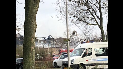 Building on fire (Netherlands)