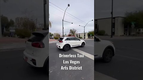 Driverless Taxi Downtown Las Vegas