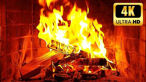 MOST AMAZING FIREPLACE 4K 🔥 BEST Fire Sounds & Cozy Crackling Fireplace 🔥 Christmas Fireplace