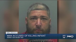 Suspect accused of killing infant has extensive criminal past