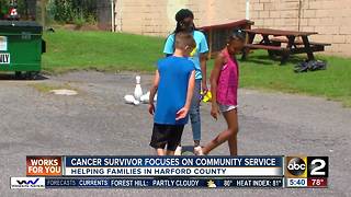 Cancer survivor focuses on community service