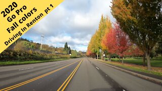 Renton, Washington Go Pro Driving Fall colors Part 1