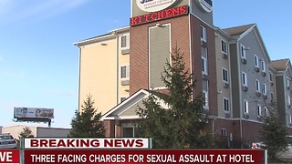 Three facing charges for sexual assault at Indianapolis hotel