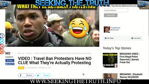 Proof Liberals Have No Clue Why They Protest for Trump’s travel ban - Hilarious - 2017