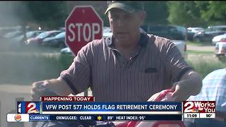 VFW Post 577 holds flag retirement ceremony