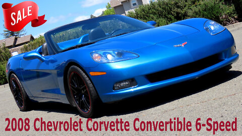 2008 Chevrolet Corvette Convertible for Sale w/ 6-Speed Manual