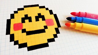how to Draw Kawaii Emoji - Hello Pixel Art by Garbi KW 5