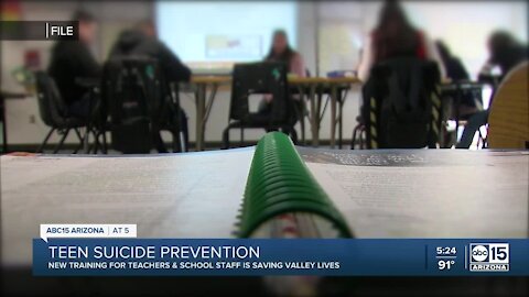 Teen Suicide Prevention: New training for AZ teachers and school staff