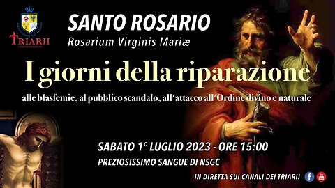 QUARTO APPUNTAMENTO PER “I GIORNI DELLA RIPARAZIONE” - SANTO ROSARIO