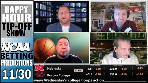College Basketball Picks, Predictions and Odds | Happy Hour Tip-Off Show for November 30