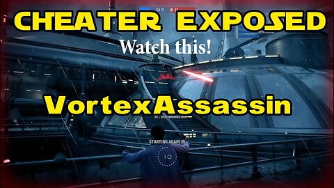 VortexAssassin Cheating with Aimbot and Damage Hack! EXPOSED! STAR WARS Battlefront II Short Version