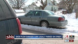 UG snow plow damages two cars in KCK over weekend