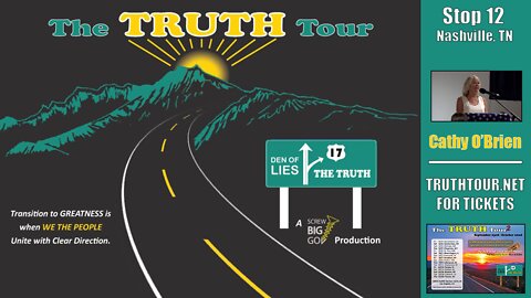 Cathy O'Brien, HUMAN TRAFFICKING, Truth Tour 1, Nashville TN, 7-12-22