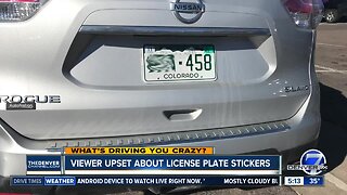 What's Driving You Crazy? License plate stickers