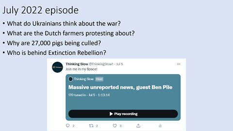 Our weekly massive unreported news with Ben Pile