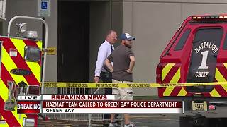 Two sent to hospital, hazmat crew called to Green Bay Police Dept.