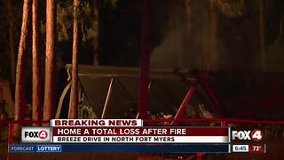 Mobile home destroyed by fire in North Fort