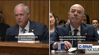 Sen Ron Johnson UNLOADS On Mayorkas: You Are Complicit In Murder of Americans