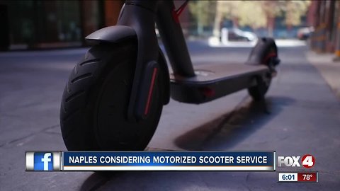 City leaders consider scooter rental service in Naples
