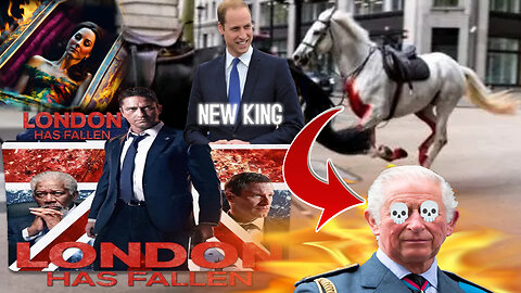 BLOODY WHITE HORSE STORMS LONDON STREETS MEAN: LONDON HAS FALLEN - THE KING IS DEAD...