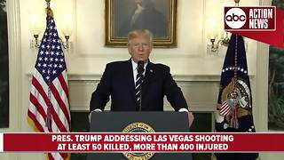 President Trump addresses nation following mass shooting in Las Vegas