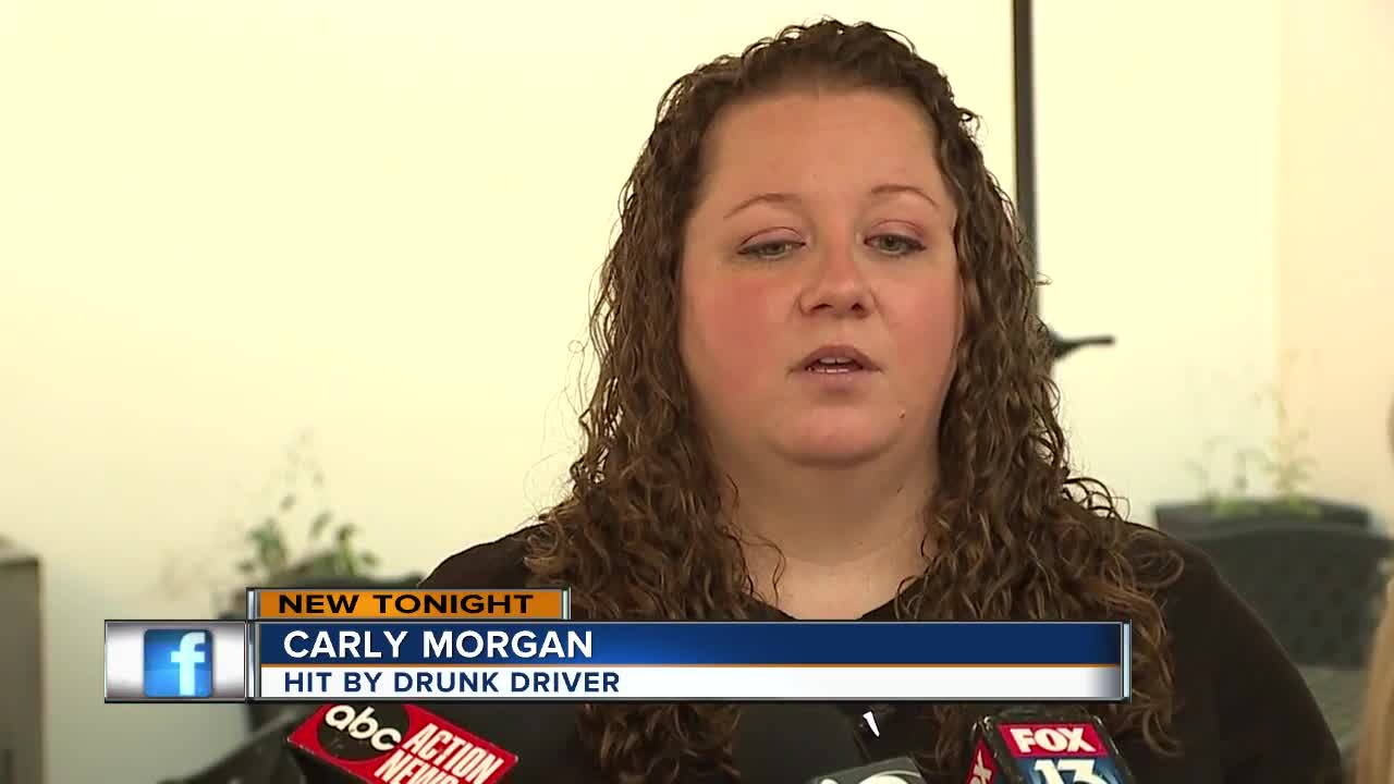 Woman hit by drunk driver thanks first responders who saved her life