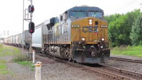 CSX Q364 Manifest Mixed Freight Train with DPU from Marion, Ohio August 21, 2021