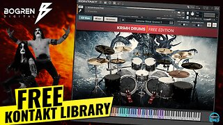 FREE KONTAKT LIBRARY 🥁 Bogren Digital KRIMH DRUMS Free Edition 🔥 Mix Ready Metal Drums