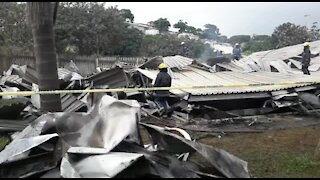 SOUTH AFRICA - Durban - COGTA fire (Videos) (z3Y)