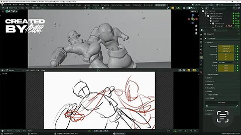 How I animate a Fightscene in blender 3.5… Kinda