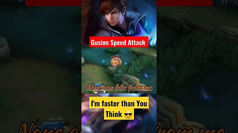 Gusion Speed Attack faster than U think #mobilelegends #razimaruyama #savage #gusion #gusiongameplay