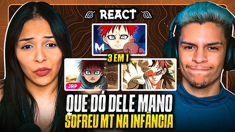 3 EM 1: GAARA - JRP, Meckys & WolfRap | [Casal Jounin React] 🔥