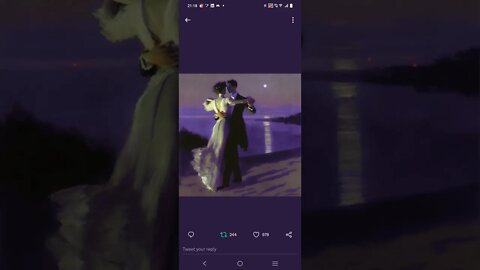 Slow dancing under the moonlight. The art of John Singer Sargent.
