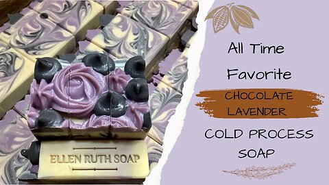 Making My All Time Favorite 🤎 CHOCOLATE LAVENDER 💜 Goat Milk Cold Process Soap | Ellen Ruth Soap