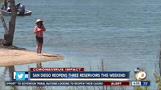 Miramar, Murray Reservoirs reopen Friday, Otay Reservoir reopens Saturday