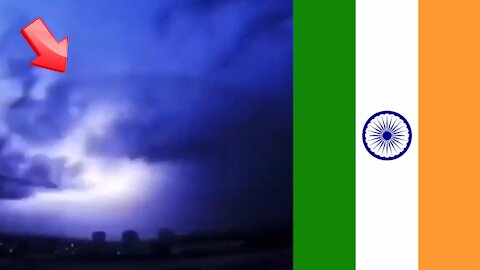 Large saucer-shaped UFO seen hiding in thunderclouds over India [Space]