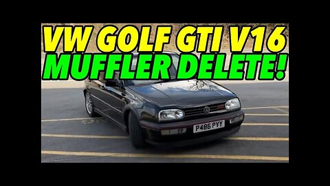 1997 VW Golf GTI 16V Exhaust Sound w/ MUFFLER DELETE!