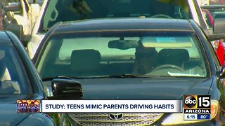 Study shows teens mimic bad driving habits from their parents