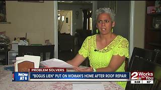 "Bogus lien" put on woman's home after roof repair