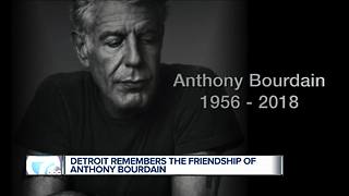 Detroiters fondly remember Anthony Bourdain after his death