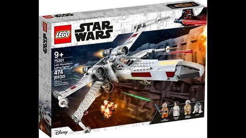 Unboxing Lego Luke Skywalker's X-Wing Fighter and Speed Build 75301