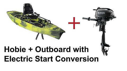 Hobie 360 + Outboard with Electric Start Conversion