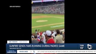 Gunfire sends ran running during Padres game