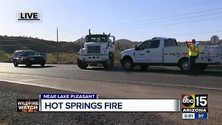 Hot Springs Fire closes SR 74 near Lake Pleasant