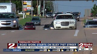 Road work starts on busy 71st Street